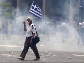Les polítiques d'austeritat han colpejat el poble grec.  ARXIU