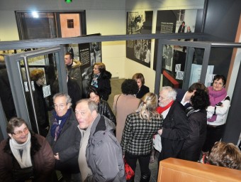 La sala d'exposició a la planta baixa de la Casa de la Generalitat de Perpinyà CDG
