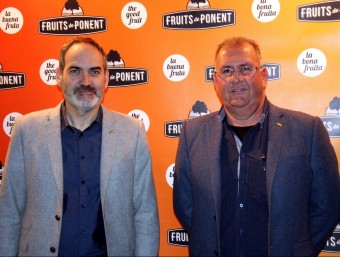Els dirigents de Fruits de Ponent, Josep Presseguer i Sebastià Escarp ORIOL BOSCH / ACN