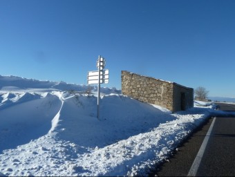 Neu a la C-14, a l'Urgell, l'endemà del temporal EVA POMARES