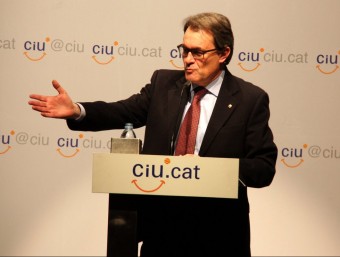El president de la Generalitat i de CDC, Artur Mas, aquest dijous a Premià de Mar ACN