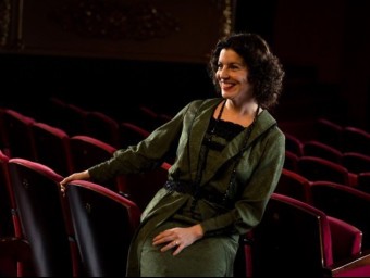 Laia Marull caracteritzada de Margarita Xirgu al Teatre Municipal de Girona. TV3