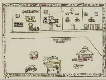 Dibuix realitzat per Juan Ezquerro (14 anys) a la Residència Infantil nº1 d'Ontinyent