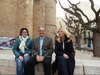 Els tres candidats proclamats a l'alcaldia de Tremp , reunits pel PuntAvui. D'esquerra a dreta, Maria del Pilar Cases (ERC), Joan Ubach (CiU) i Ana Cava (PP). L'actual alcalde, Víctor Orrit, està formant una llista amb independents EVA POMARES