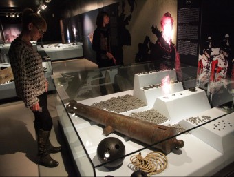 Canó que van trobar durant l'excavació subaquàtica al vaixell Deltebre I, i que ara s'exposa al museu de Tarragona J.F