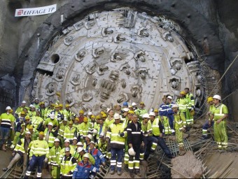 Instantània de la finalització del túnel del Pertús.  ARXIU