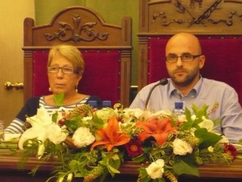 Cati Forcano (UmdC) i Jesús Marín (CiU) han governat junts aquest mandat. E.F