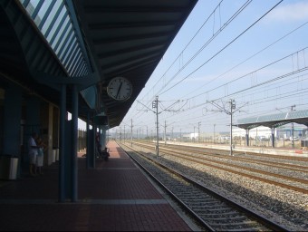 A l'estació de l'Aldea , la central de l'Ebre, els trens de llarg recorregut no s'hi aturen. ARXIU