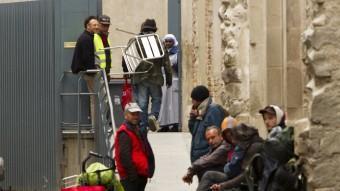 El menjador social Reina de la Paz, al carrer Arc de Sant Agustí, al barri del Raval, que les misioneres de Teresa de Calcutaalbert salamé/arxiu