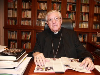 El bisbe de Lleida, Joan Piris, va presidir el balanç de Càritas a Ponent ARXIU