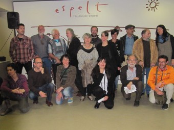 Alguns dels artistes participants a l'exposició ‘Bici and art' ESPELT