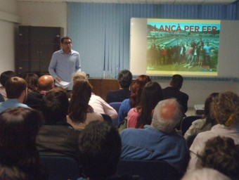 Acte de presentació de la candidatura d'ERC-AM a Llançà divendres passat a la Casa del Mar EL PUNT AVUI