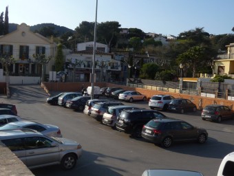 Imatge d'ahir de l'aparcament de La Concòrdia, motiu pel qual es vol fer una consulta popular a Cabrils. T.M