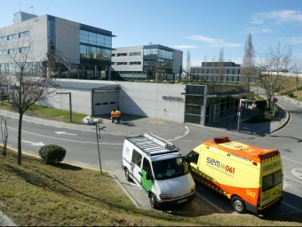 Una imatge de l'entrada del servei d'urgències de l'Hospital de Mataró. QUIM PUIG