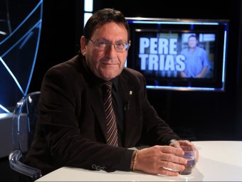 Pere Trias durant l'entrevista en El Punt Avui Televisió / Joan Manuel Ramos