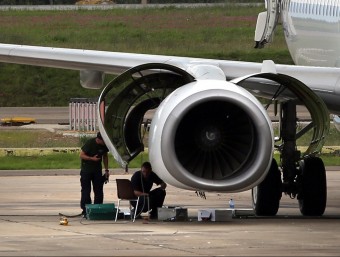 Un avió de Transavia va xocar el juliol passat contra un grup de gavians quan aterrava a l'aeroport JOAN CASTRO / ICONNA