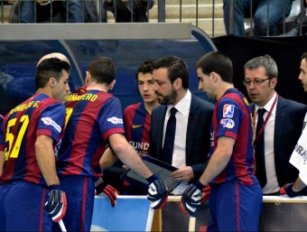 Temps mort de Muñoz, el tècnic del Barça A. CAMPS