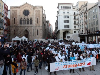 La Marea Blanca ha organitzat diverses protestes i manifestacions, com aquesta celebrada el passat mes de febrer ACN