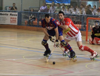 Sergi Panadero (Barça) i Marc Torra, que aleshores jugava al Vic, en la final del 2010 WWW.REUS24.COM