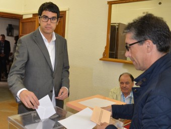 Rhamsés Ripollés el diumenge electoral del 24 de maig. EL PUNT AVUI