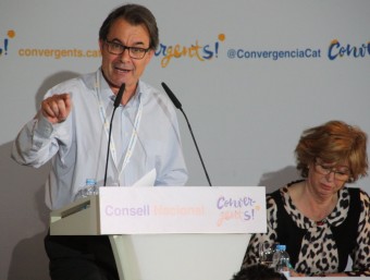 El president de la Generalitat, Artur Mas, en el consell nacional de CDC a Bellaterra ACN