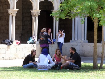 Un grup d'estudiants a la Universitat de Girona.  ARXIU /QUIM PUIG