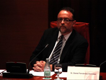 L'exdiputat i exsecretari d'organització del PSC Daniel Fernández, durant la seva compareixença a la comissió d'investigació sobre corrupció política ACN