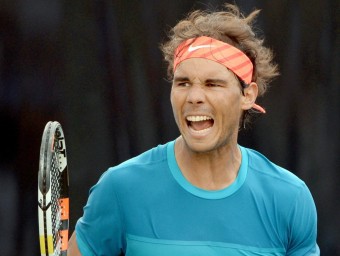 Nadal celebra el triomf d'ahir EFE