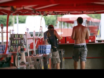 Últims preparatius per al Canet Rock QUIM PUIG