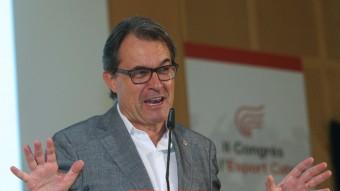 El president de la Generalitat, Artur Mas, aquest dissabte a la cloenda del II Congrés de l'Esport Català EFE