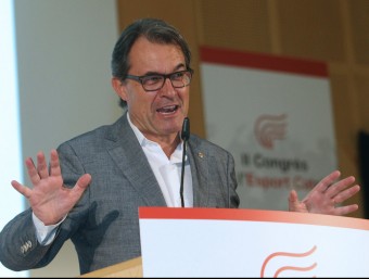 El president de la Generalitat, Artur Mas, aquest dissabte a la cloenda del II Congrés de l'Esport Català EFE