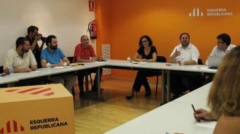 El consell nacional d'ERC, celebrat aquest dimarts a la nit EFE