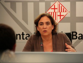 L'alcaldessa Ada Colau en una roda de premsa a l'Ajuntament ACN