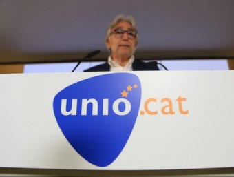 Sánchez Llibre presentava ahir el logotip electoral d'Unió per al 27-S ANDREU PUIG