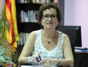 Agnès Ferré al despatx d'alcaldia de l'Ajuntament de la Bisbal del Penedès. C.M./TAEMPUS