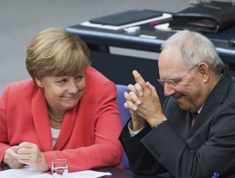 La cancellera alemanya, Angela Merkel, i el ministre de Finances alemany, Wolfgang Schäuble EFE