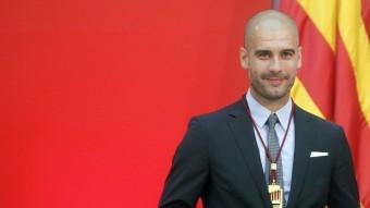 Pep Guardiola quan va rebre la Medalla d'Honor del Parlament de Catalunya