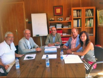 Representants de la Conca durant la reunió mantinguda amb el responsable territorial de Salut a Tarragona EL PORTAL NOU