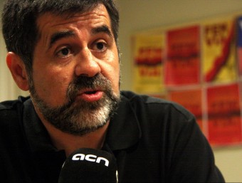 Jordi Sánchez, durant l'entrevista, al seu despatx ACN