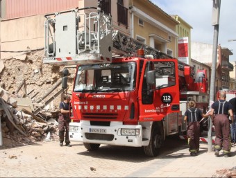 L'explosió de gas va provocar l'esfondrament de dos habitatges i dos comerços SÍLVIA JARDÍ / ACN