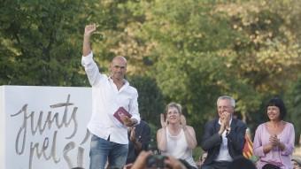 Raül Romeva en la presentació dels candidats independents de la llista Junts pel Sí ORIOL DURAN