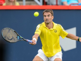 Robredo, durant el duel amb Murray AFP