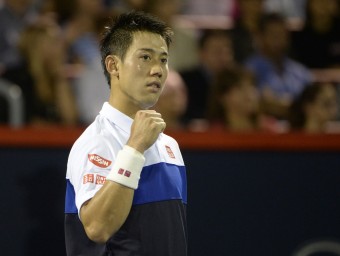 Nishikori, combatiu, alça el puny REUTERS