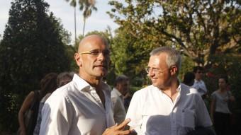 El cap de llista de Junts pel Sí, Raül Romeva, en l'acte de presentació dels candidats, el passat 5 d'agost ORIOL DURAN