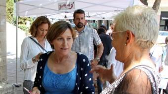 La número 2 de Junts pel Sí, Carme Forcadell, aquest dimecres a Manresa ACN