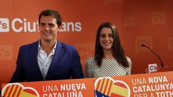 Albert Rivera i Inés Arrimadas, en la presentació de l'eslògan de la campanya del 27-S EFE