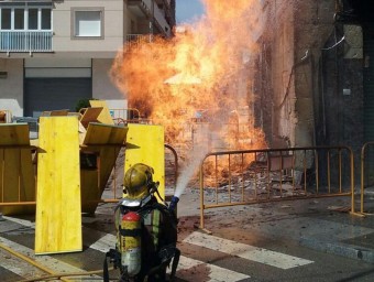 Unes obres van provocar una fuita de gas amb flama a Sant Joan Despí al juliol ACN