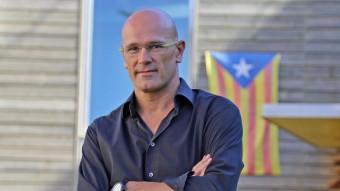 El número 1 de Junts pel Sí, Raül Romeva, als estudis d'El Punt Avui TV JUANMA RAMOS