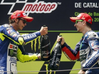 Rossi i Lorenzo, a Catalunya REUTERS