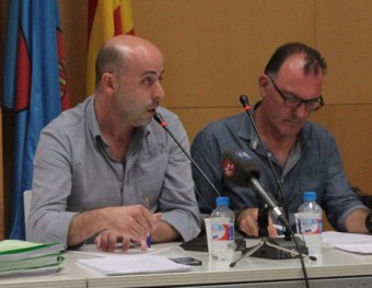 L'alcalde cristinenc, Xavier Sala, ahir al vespre E.A